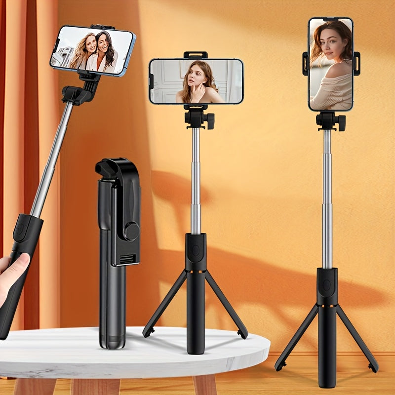 360° Rotating Selfie Stick Tripod with Anti-Shake - for Live Streaming & Stable Shots