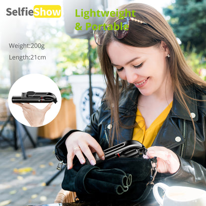 44'' Extendable Selfie Stick Tripod w/ Wireless Remote & 360° Rotation for Android/Samsung