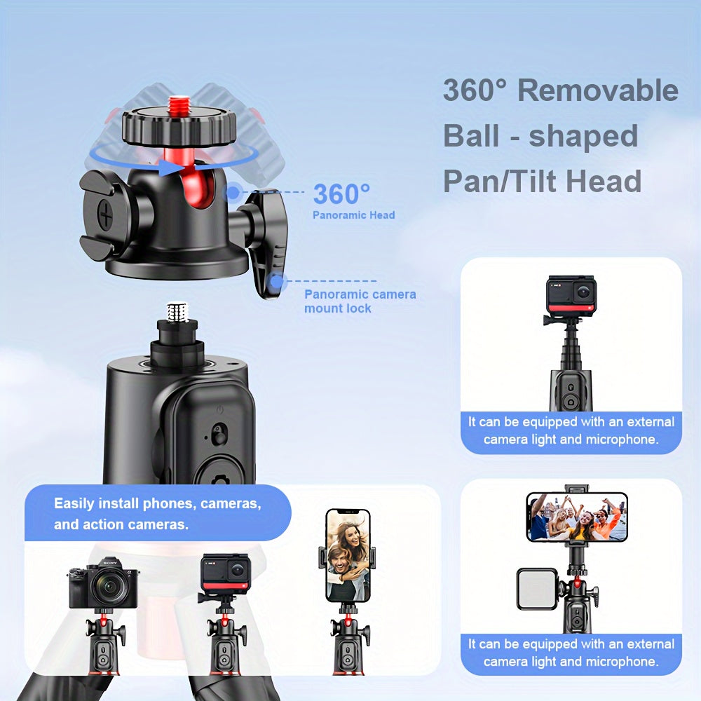 Portable Bendable Phone Tripod w/ Wireless Remote – Adjustable Stand