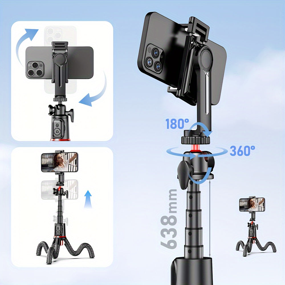 Portable Bendable Phone Tripod w/ Wireless Remote – Adjustable Stand