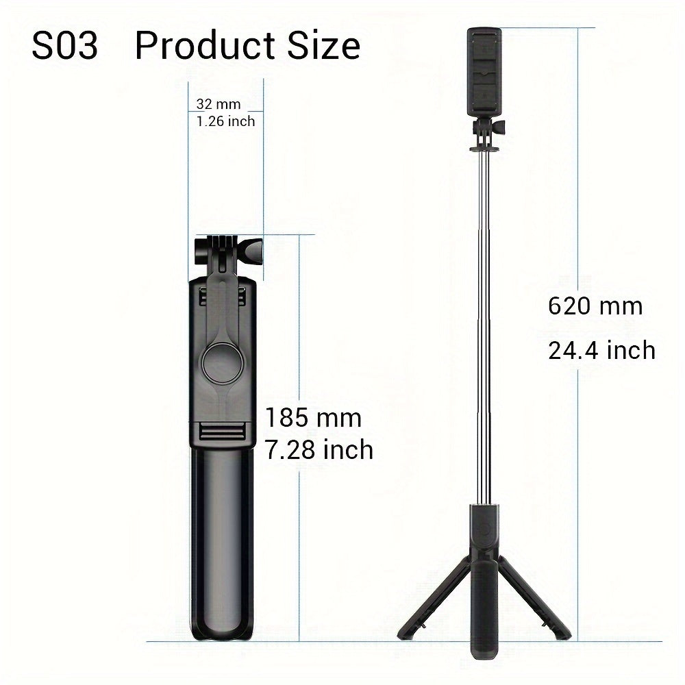 Mobile Phone Holder Live Broadcast Tripod, Special Artifact for 360 Degree Rotation Photo Wireless Remote Control Anti-shake Tripod