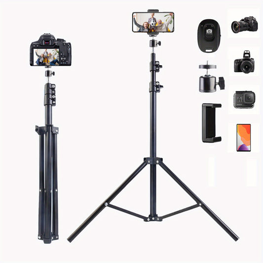 63-inch multi-function retractable tripod with 1 wireless remote for mobile phone and camera tripods