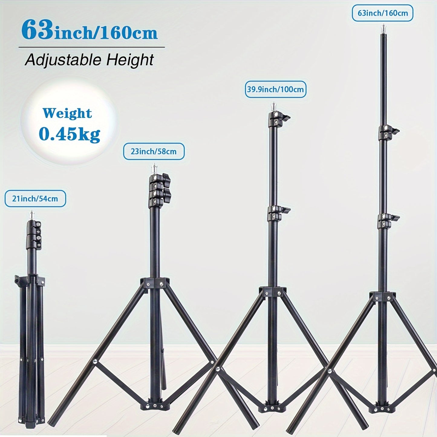 63-inch multi-function retractable tripod with 1 wireless remote for mobile phone and camera tripods