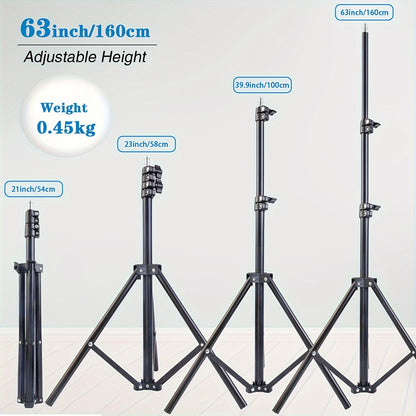 63-inch multi-function retractable tripod with 1 wireless remote for mobile phone and camera tripods