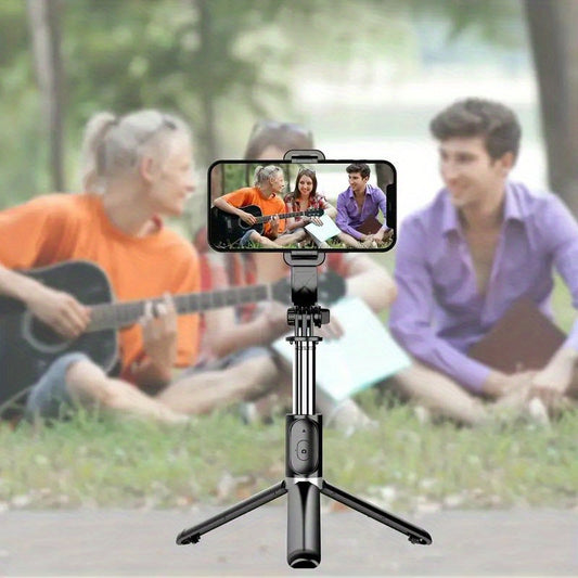360 Degree Rotation Smartphone Selfie Stick with Remote Self-Balancing and Phone Stabilizer