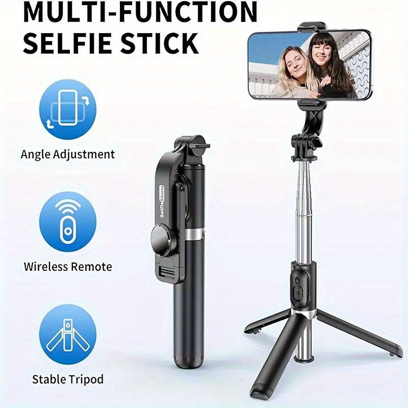 360 Degree Rotation Smartphone Selfie Stick with Remote Self-Balancing and Phone Stabilizer