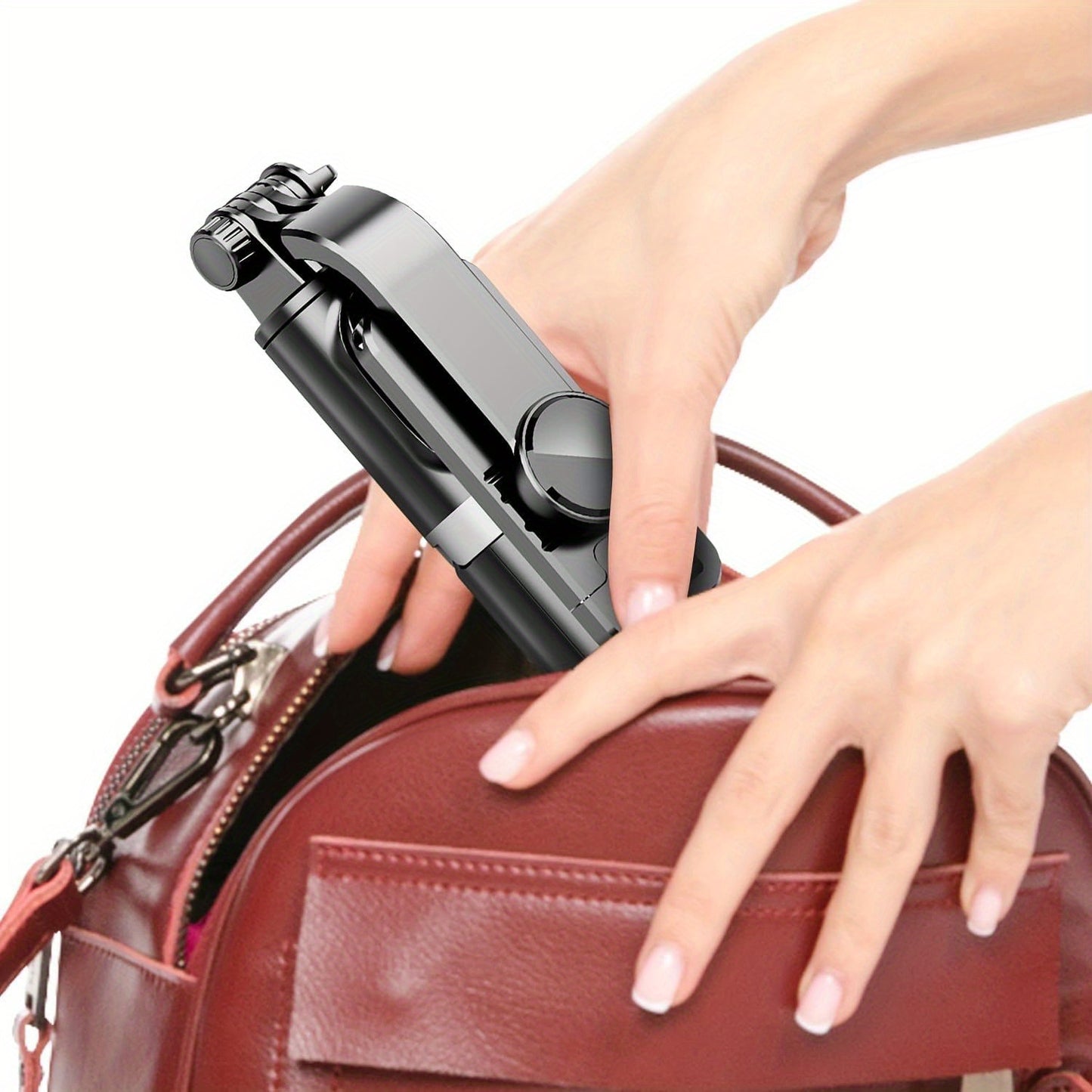 360 Degree Rotation Smartphone Selfie Stick with Remote Self-Balancing and Phone Stabilizer