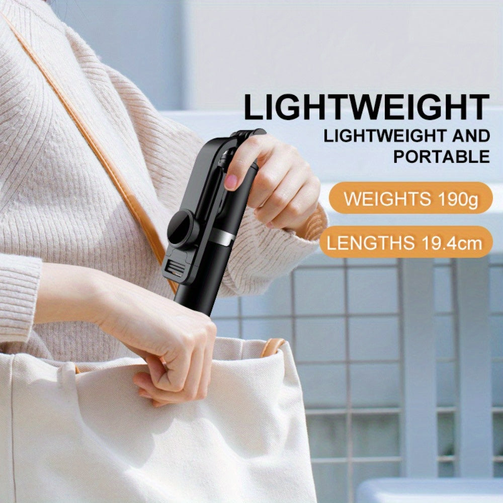 40 Inch Smartphone Selfie Stick Tripod, Retractable Selfie Stick Integrated Smartphone Tripod with Wireless Remote Control Support 360 Degree Rotation
