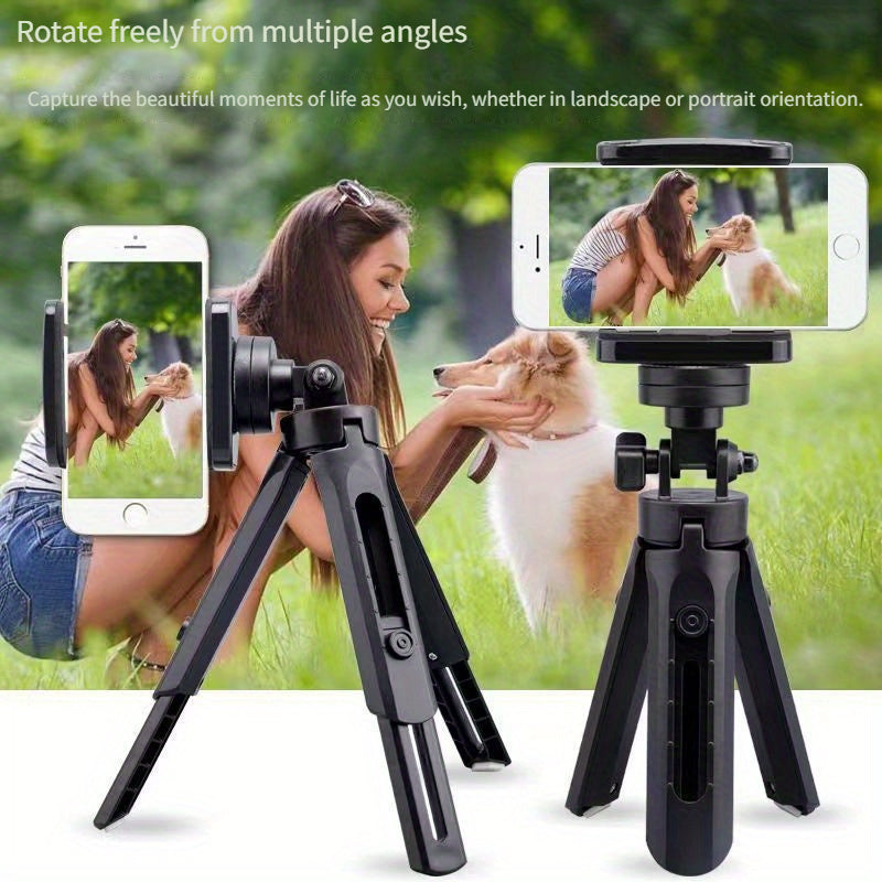 Telescopic Phone Tripod Stand for Live Streaming & Video - Adjustable Desktop Mount