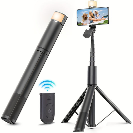 Selfie Stick Tripods With Remote Control Upgraded Tripod Stands  With All Cell Phones
