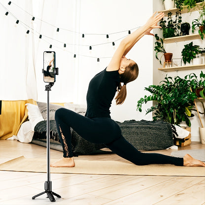 Portable Selfie Stick Tripod With Wireless Remote, 3 In 1 Extendable Selfie Stick