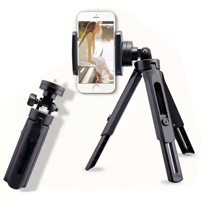 Telescopic Phone Tripod Stand for Live Streaming & Video - Adjustable Desktop Mount