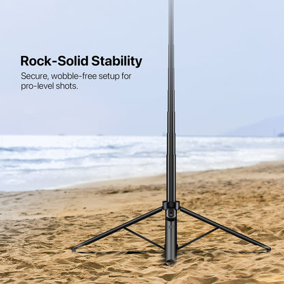 Selfie Stick LED Selfie Light with Stand, 8" LED Selfie Rectangular Light for Makeup / Live Stream, Dimmable LED Light with Tripod, Phone Holder & Wireless Remote Shutter