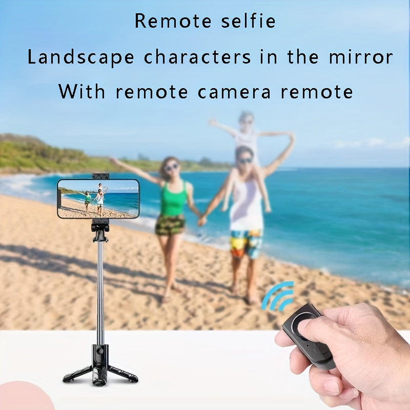 Mini Selfie Stick, Live Broadcast Tripod, Convenient Foldable Bracket, Lighter and Smaller with Wireless Remote Control, Anti-slip and Anti-shake Bracket