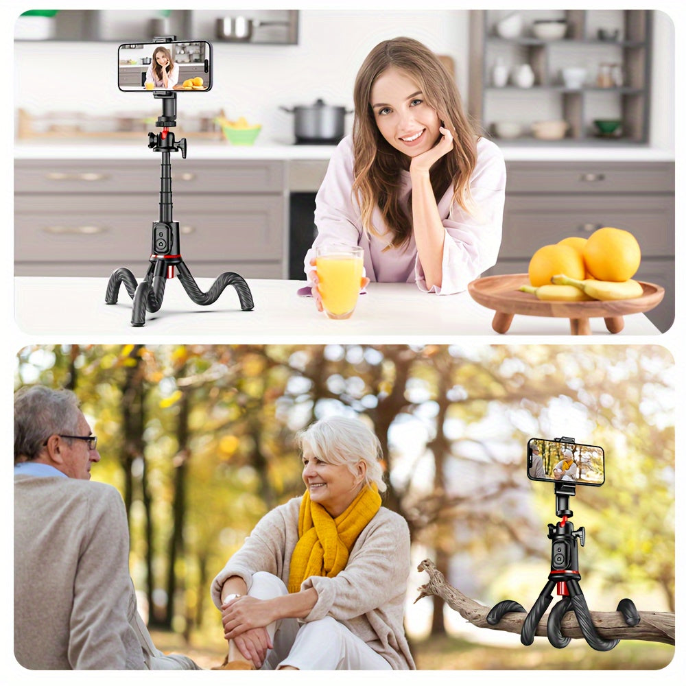 Portable Bendable Phone Tripod w/ Wireless Remote – Adjustable Stand