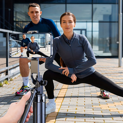 Mobile Phone Tripod for iPhone, Retractable Selfie Stick with Wireless Remote Control, Selfie Stick Tripod with LED Light, Travel Recording Video Photo Live Blogging Vlog Streaming