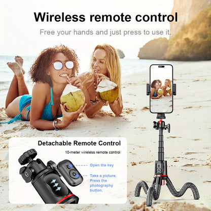 Portable Bendable Phone Tripod w/ Wireless Remote – Adjustable Stand