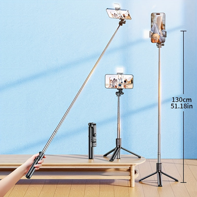 For iphone tripod, mobile phone selfie stick, for iphone tripod Stainless steel mobile phone tripod and wireless remote control