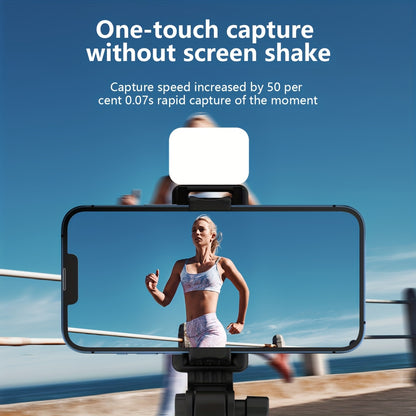 360° Rotating Selfie Stick Tripod with Anti-Shake - for Live Streaming & Stable Shots