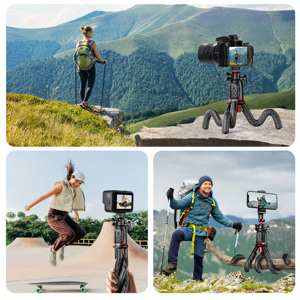 Portable Bendable Phone Tripod w/ Wireless Remote – Adjustable Stand