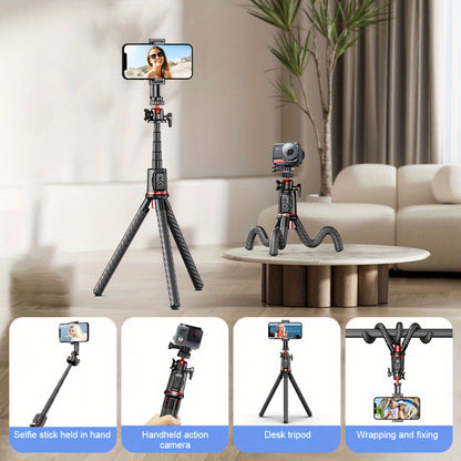 Portable Bendable Phone Tripod w/ Wireless Remote – Adjustable Stand