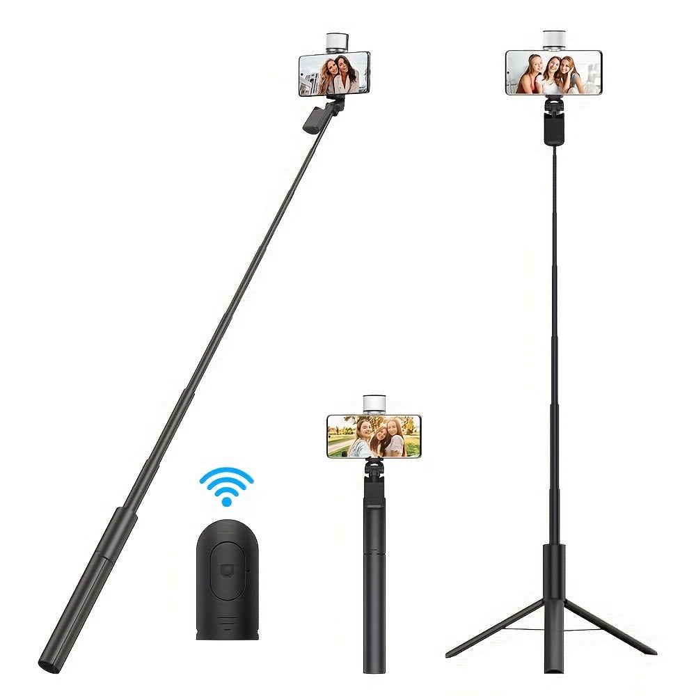 Selfie Stick Tripods With Remote Control Upgraded Tripod Stands  With All Cell Phones
