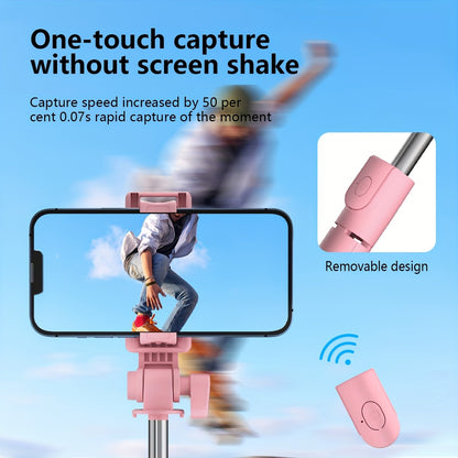 40'' Retractable Selfie Stick Tripod w/ 360° Rotation & Wireless Remote for iPhone/Samsung/Android