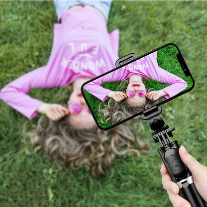40'' Retractable Selfie Stick Tripod w/ 360° Rotation & Wireless Remote for iPhone/Samsung/Android