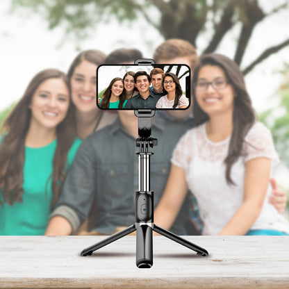 40'' Retractable Selfie Stick Tripod w/ 360° Rotation & Wireless Remote for iPhone/Samsung/Android