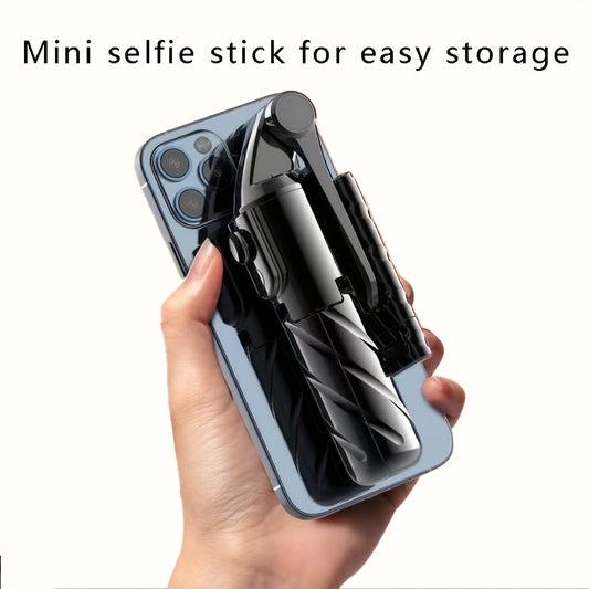 Mini Selfie Stick, Live Broadcast Tripod, Convenient Foldable Bracket, Lighter and Smaller with Wireless Remote Control, Anti-slip and Anti-shake Bracket