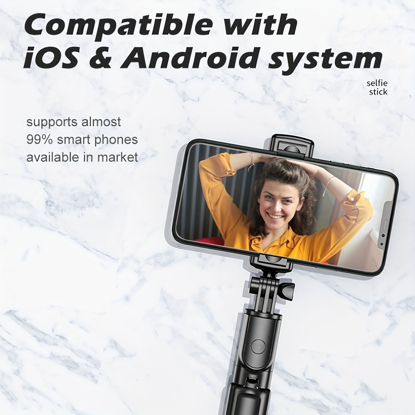 Selfie Stick Tripod With Detachable Wireless Remote 4 In 1 Extendable Portable Selfie Stick