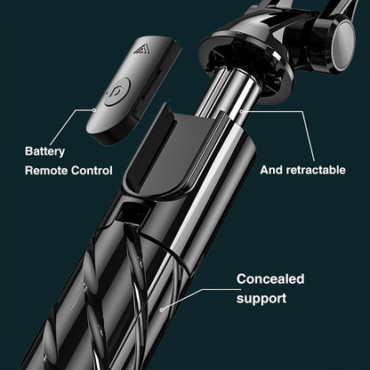 Mini Selfie Stick, Live Broadcast Tripod, Convenient Foldable Bracket, Lighter and Smaller with Wireless Remote Control, Anti-slip and Anti-shake Bracket