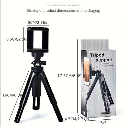 Telescopic Phone Tripod Stand for Live Streaming & Video - Adjustable Desktop Mount