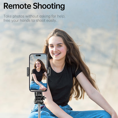 [Wireless Selfie Stick Tripod] Wireless Selfie Stick Tripod with Remote Control - 51.18in/130cm ABS Stainless Steel Telescopic Live Broadcast Stand - Height Adjustable, Portable Travel Photography Accessory, Fill Light - Gifts, Surprises