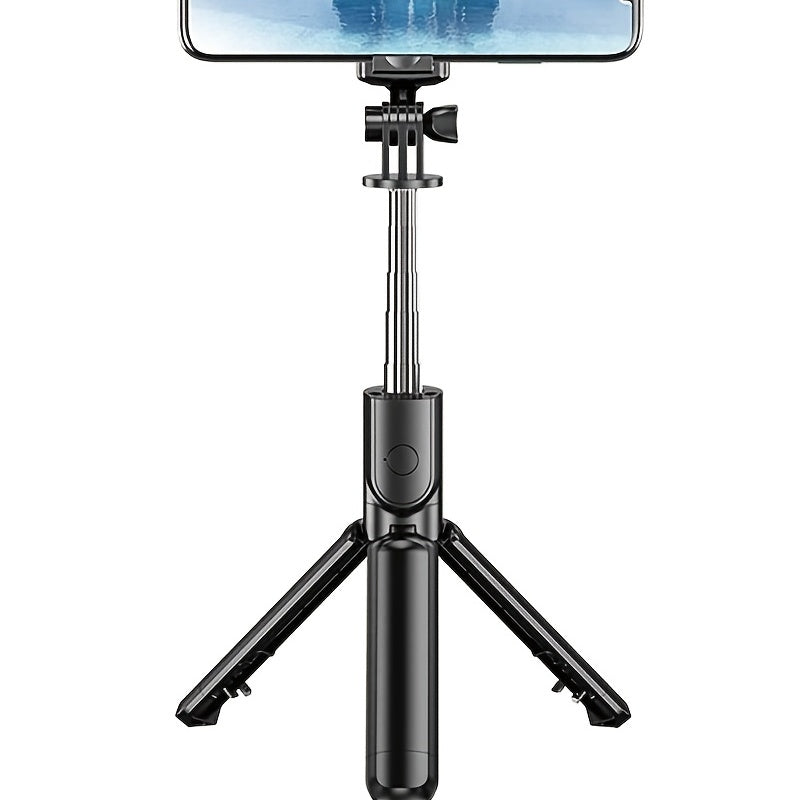 Wireless Selfie Stick - Ultra-Portable with Built-in Fill Light & Remote Control - Perfect for Travel and Smartphone Snapping