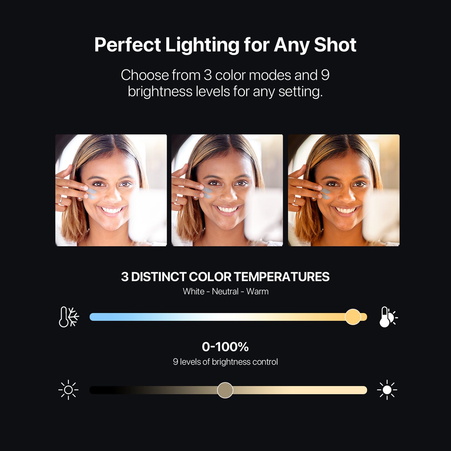 Selfie Stick LED Selfie Light with Stand, 8" LED Selfie Rectangular Light for Makeup / Live Stream, Dimmable LED Light with Tripod, Phone Holder & Wireless Remote Shutter