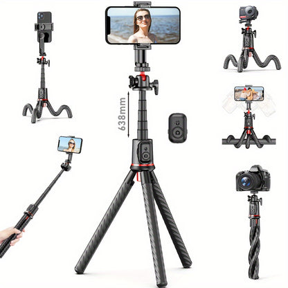 Portable Bendable Phone Tripod w/ Wireless Remote – Adjustable Stand