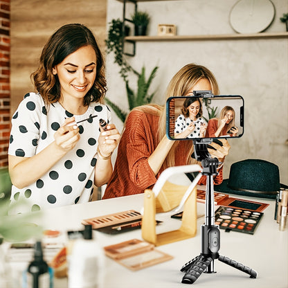Portable Selfie Stick Tripod With Wireless Remote, 3 In 1 Extendable Selfie Stick