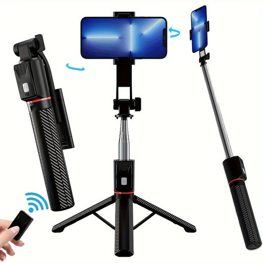 [66" Portable Phone Tripod Stand] 66" Phone Tripod, Tripod For IPhone & Portable Selfie Stick Tripod With Remote