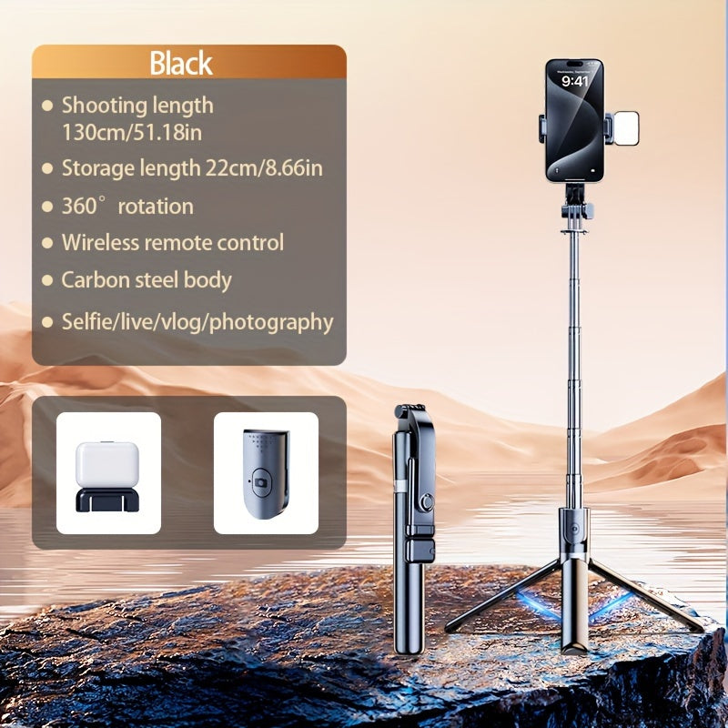 For iphone tripod, mobile phone selfie stick, for iphone tripod Stainless steel mobile phone tripod and wireless remote control