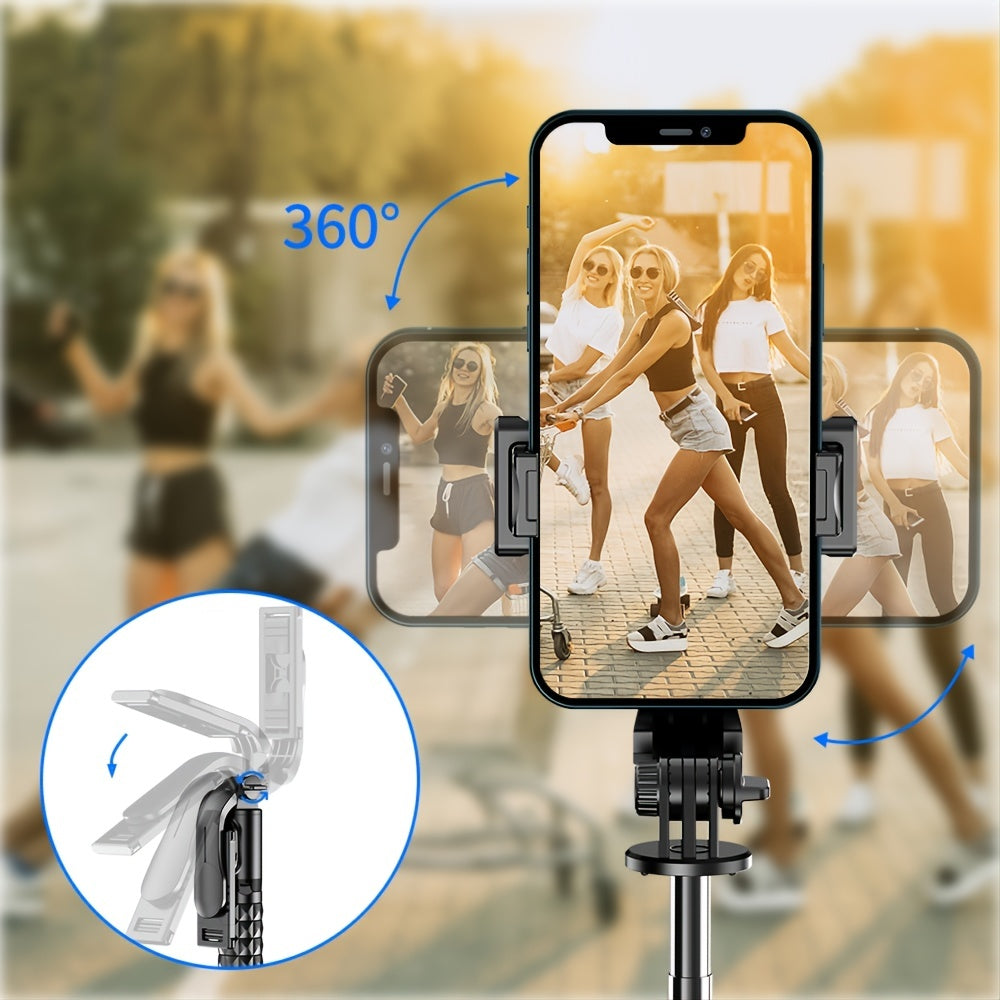 Portable Selfie Stick Tripod With Wireless Remote, 3 In 1 Extendable Selfie Stick