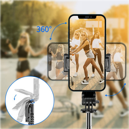 Portable Selfie Stick Tripod With Wireless Remote, 3 In 1 Extendable Selfie Stick