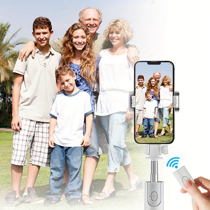 Extendable Selfie Stick with Wireless Remote, 360° Rotation, Multi-Functional Tripod Stand, Battery-Powered, Compatible with iPhone, Samsung, and Android Smartphones, Smartphone Tripod | Sleek White Tripod | Durable Plastic Construction