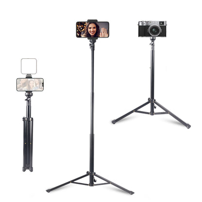 [Flexible Tripod] 57" Flexible Phone Tripod Stand | Adjustable Gooseneck, Wireless Remote & Holder