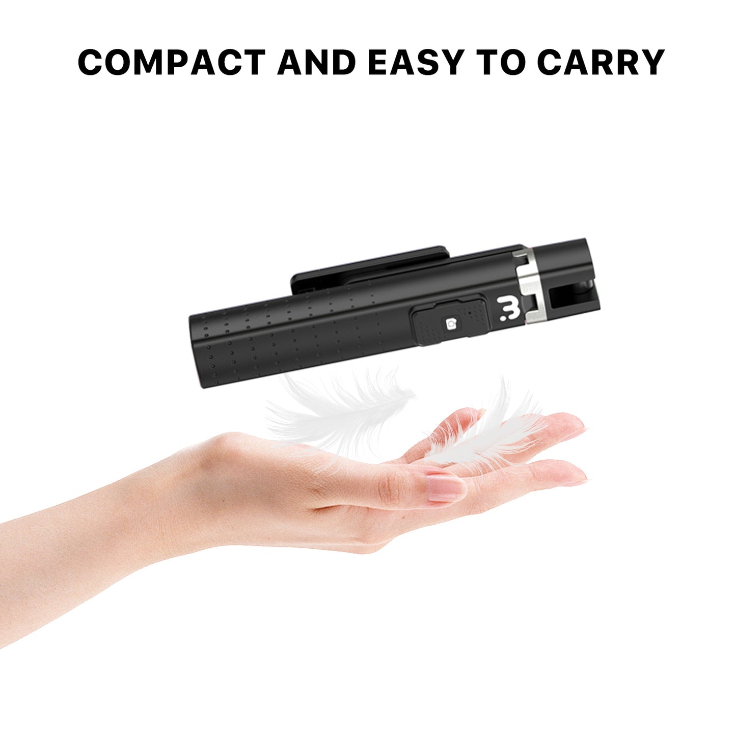 Selfie Stick LED Selfie Light with Stand, 8" LED Selfie Rectangular Light for Makeup / Live Stream, Dimmable LED Light with Tripod, Phone Holder & Wireless Remote Shutter